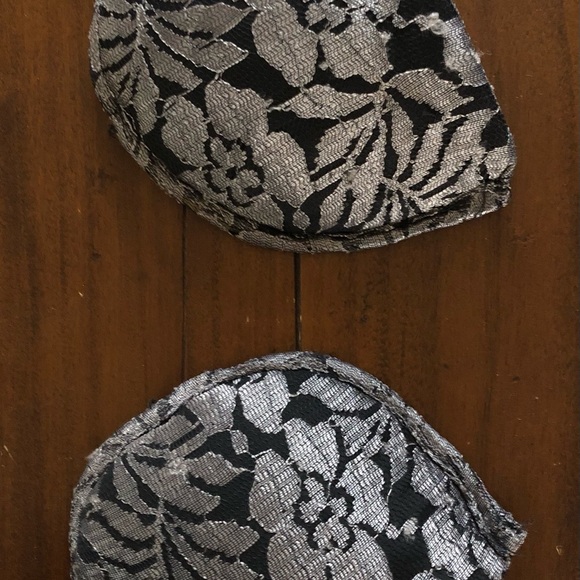 Vintage Neiman Marcus Silver Beaded Long Sleeve Drop Waist Dress Gown Medium - Picture 8 of 12